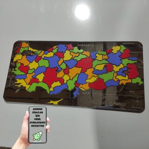 Türkiye Bil-Bul Puzzle Yapboz Oyunu - Gümüş Renk